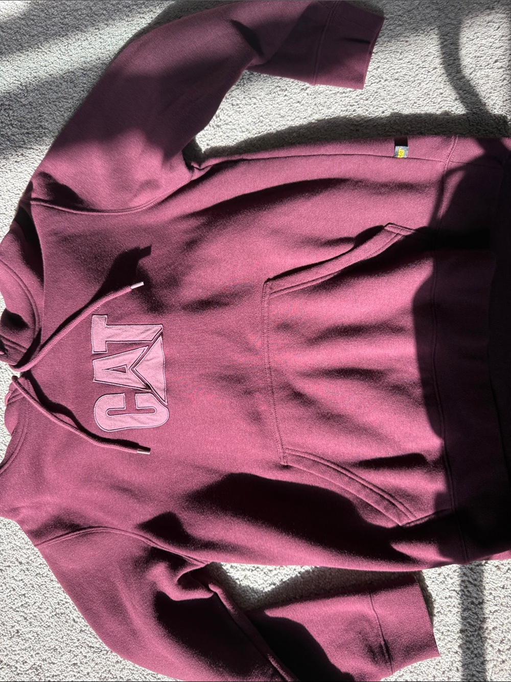 CAT Logo Maroon Women's Hoodie